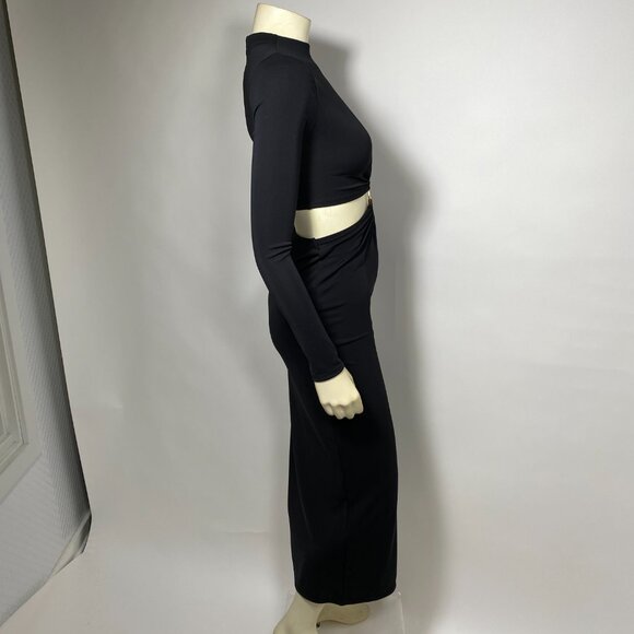 GAP x CULT GAIA Black Jersey Cut-out Maxi Dress - Picture 7 of 9